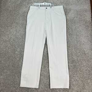 Callaway Pants Mens 36x30 Cream Stretch Waistband Straight Leg Golf Performance